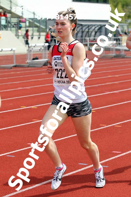 1500 metres, 2021 NECAA Middlesbrough Open Meting, Sunday, May 9th. Photo: David T. Hewitson/Sports for All Pics